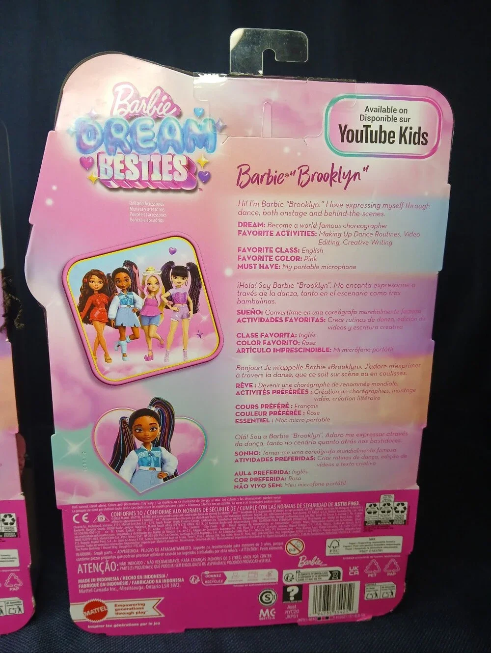 Barbie Dream Besties Brooklyn Doll & Accessories Posable Fashion Lot Of 2 Dolls